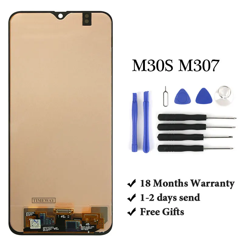 

6.4''For Samsung M30S M307 lcd display good For mobile phone lcd screen replacement assembly For Samsung M30S M307 LCD