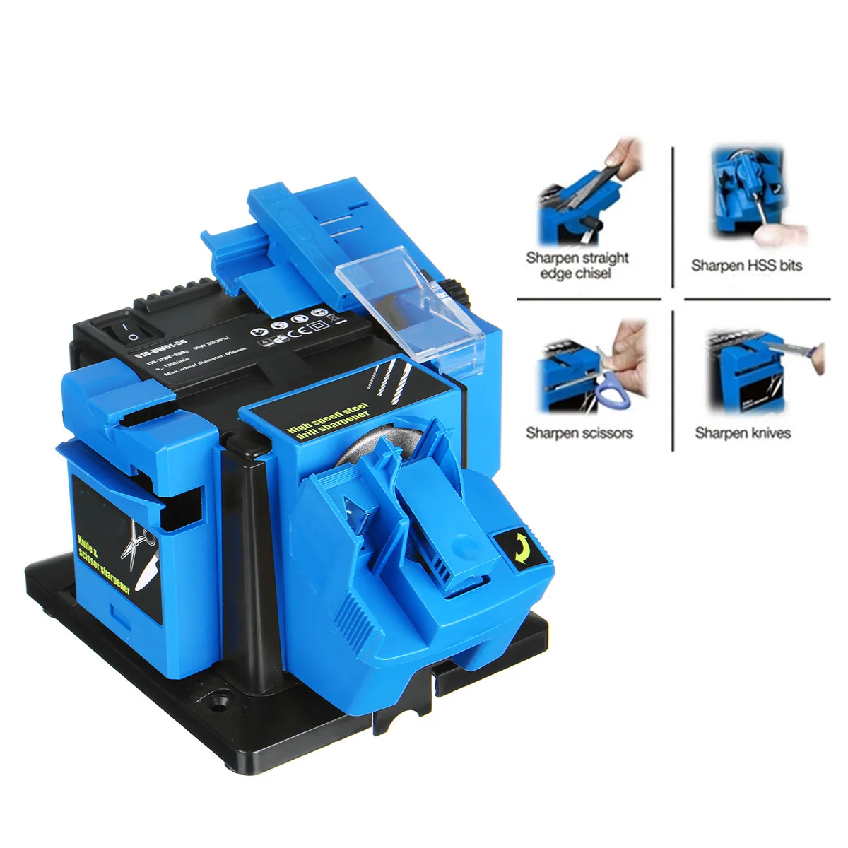 

Multifunction Electric Knife Sharpener Drill Sharpening Machine Knife & Scissor Sharpener Power Household Grinding Tools EU/US