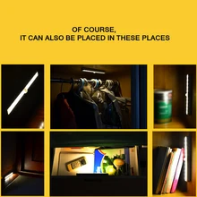 New LED Cabinet Light Human Body Induction Cabinet Light Battery LED Wall Cabinet Light For Wardrobe Bathroom Lighting