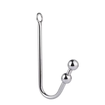 Stainless Steel Anal Sex Toys Hook With Anal Beads Hole Anal Hook Metal Butt Plug Anal Adult Product For Ass Plug Sex Shop 3