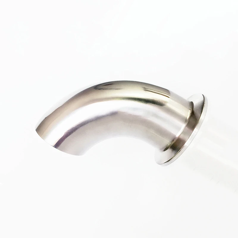 1-3/4&quot 45mm OD 304 Stainless Steel Sanitary Ferrule 90 Degree Elbow Pipe Fitting For Home Brew Homebrew Fit 2&quot Tri Clamp |