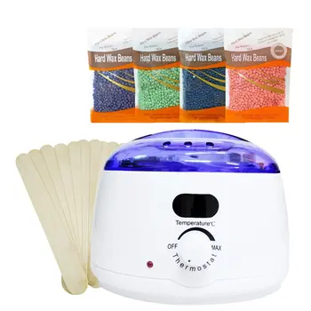 

6PCS/SET Portable Hair Removal Tool Epilator Warmer Wax Heater Set Mini SPA Hand Epilator Feet Paraffin Wax Machine Kit