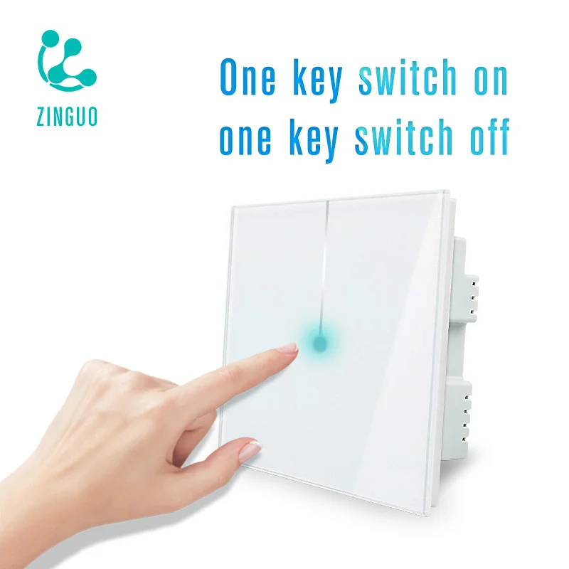 ZINGUO K2 UK умный настенный Wifi переключатель 1 2 3 4 банда способ приложение