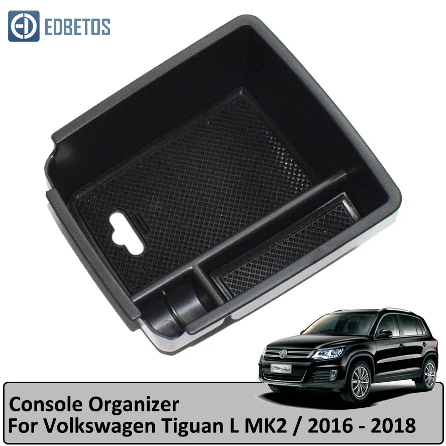 Armrest Secondary Glove Box For V W Tiguan- Center Console Organizer Tray- Tiguan Stowing Tidying Accessories