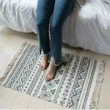 Индийский хлопок блок печатных толстые коврики пол ковер области тряпичный ковер ручной работы