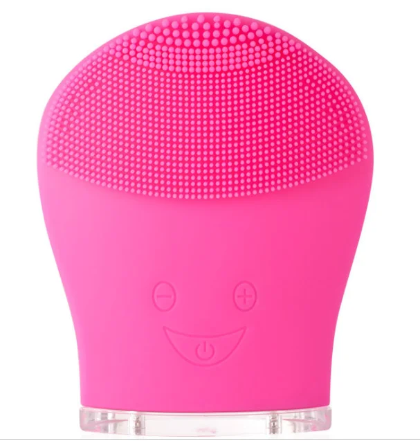 rose Red Щетка для мытья USB Электрический триммер Мягкий Глубокий удаление роговой очищение кожи от угрей водостойкая щетка для очищения лица Trush - Цвет: rose Red