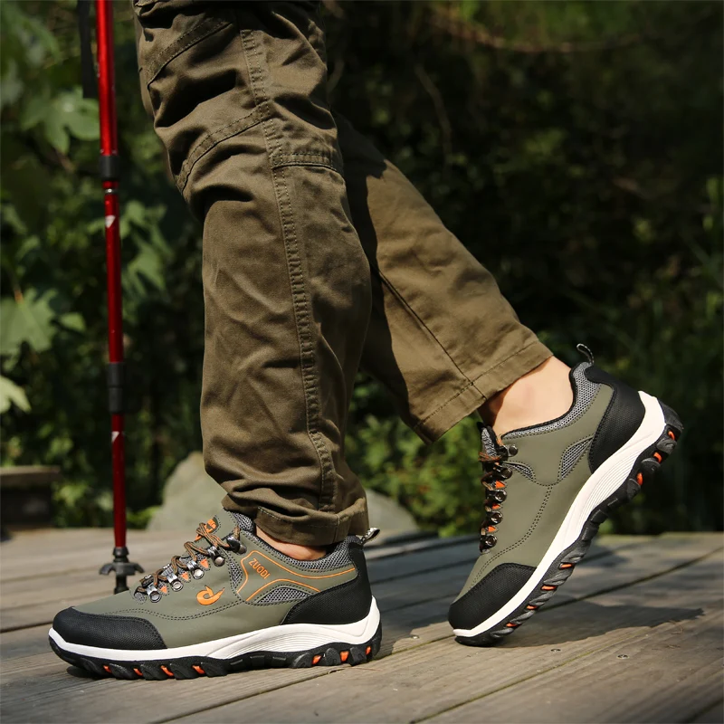 

Men Vulcanized Shoes Outdoor Hiking Casual Sneakers Comfortable Lightweight Shoes for Men Flats Large Sized39-48Walking Sneakers