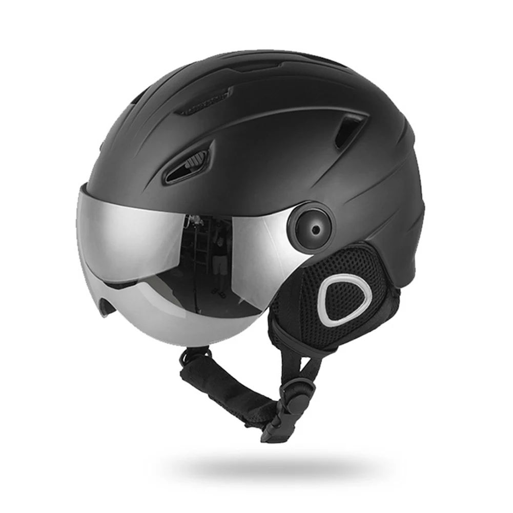 Skup Winter Warm Snowboard narciarstwo bezpieczeństwo sanki sanki kask do skutera nakładka ochronna półkryty kask narciarski z goglami Visor D10