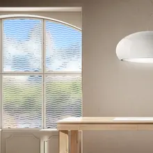 Волновой узор оконная наклейка статическая цепляющаяся Горячая теплоизоляция перерабатываемая многоразмерная оконная Таблица Дверь Шкаф пленка для творчества