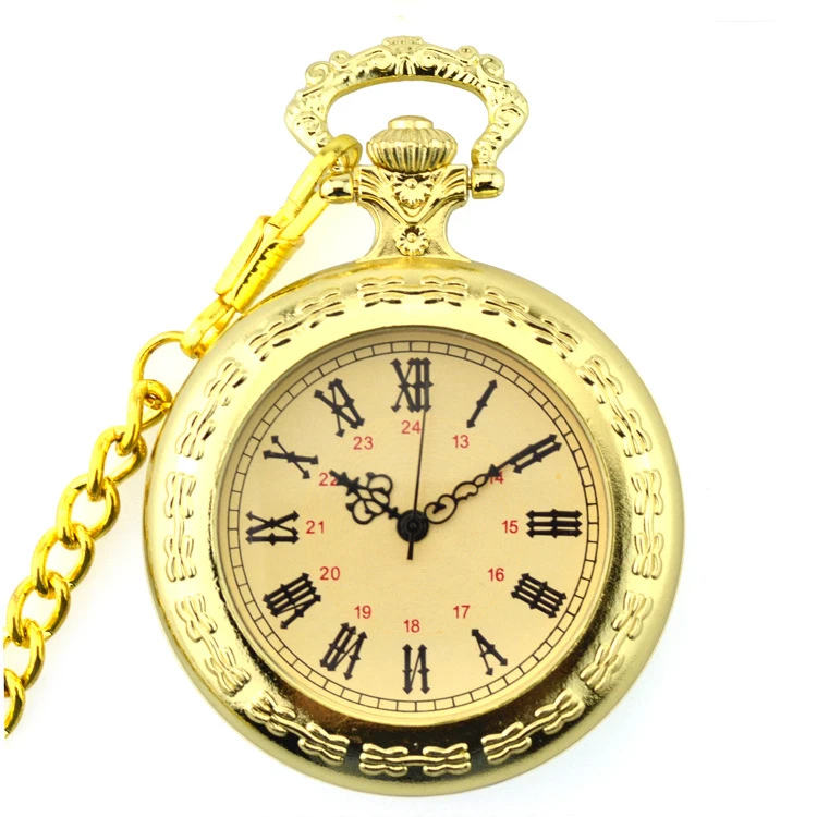 Retro Vintage Golden Quartz Pocket Watch Antique Steampunk Pocket & Fob Watches with Chain Gift for men Women Retro Vintage Golden Quartz Pocket Watch Antique Steampunk Pocket & Fob Watches with Chain Gift for men Women