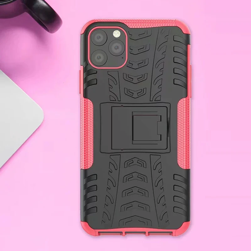 Shockproof Armor Rugged Coque For iPhone 11 Pro XS Max XR X 7 6S 6 8 Plus 8Plus Case Fundas PC &amp TPU Hybrid Kickstand Back Cover |