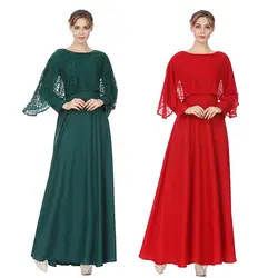Abaya Дубайский мусульманский кружевной халат-кимоно, халат-кимоно, одеяние мусульмане, мусульманская одежда, Восточный халат из марокена