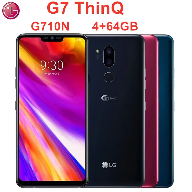 LG G7 ThinQ G710N ОЗУ 4 Гб ПЗУ 64 Гб разблокированный LTE Android Восьмиядерный 6," 3 камера Snapdragon 845 NFC сотовый телефон