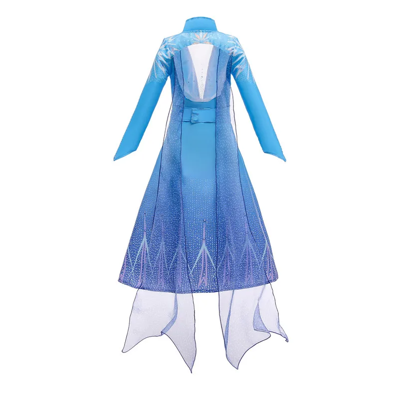 От 3 до 10 лет Платье Эльзы для девочек вечерние платья 2 Косплэй Детская одежда Анны и Снежная королева на день рождения платье принцессы «Эльзы», костюм для детей