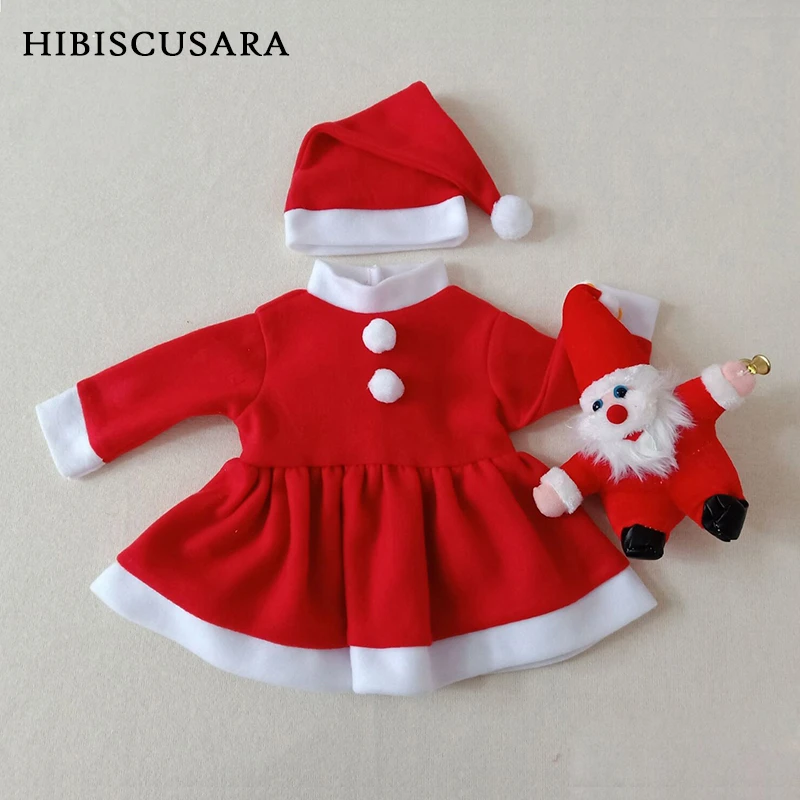 Ropa de Papá Noel para recién de Navidad para niños y disfraces de Navidad para fotografía, vestido, peleles, accesorios para fotos de muñecas|Peleles| - AliExpress