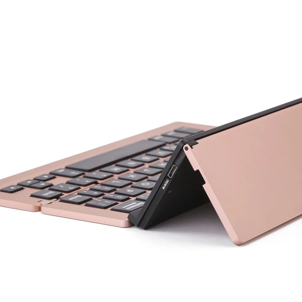 Портативная Алюминиевая складная клавиатура Blueteeh Складная совместимая A0538-1 Новое поступление#20191018