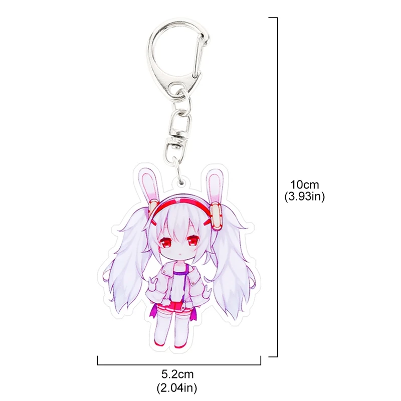 Kawaii Anime Key Chain Azur Lane Enterprise Prinz Eugen Acrylic Keychain keyring Pendant Anime