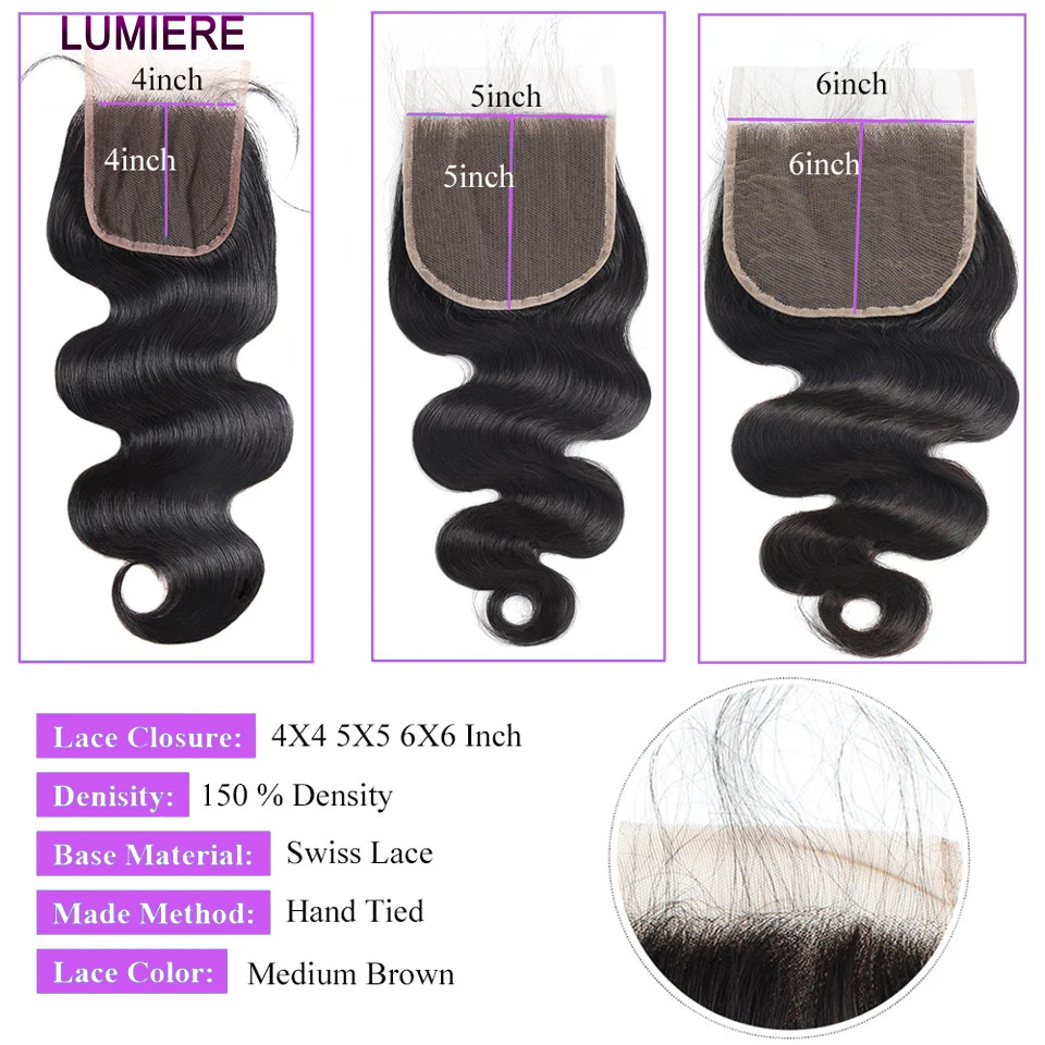 Body Wave Frontal 13x6 HD Lace Frontal Only Pre-Plucked 13x4 Lace Frontal 4x4 5x5 6x6 HD Lace Closure Human Hair Nutural Black 3