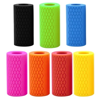 

1 PCS Silicone Thick Dumbbell Fat Barbell Grips Handle Pull Up Weightlifting Support Anti-Slip Protect Home Prcatical Equipment