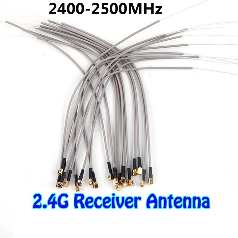 Antenna Ricevitore per Aereo Premium 20 Pezzi 2.4G ABS Compatibile con Porta IPEX per Futaba - Apparecchiatura Radio per Aereo per Prestazioni Migliorate