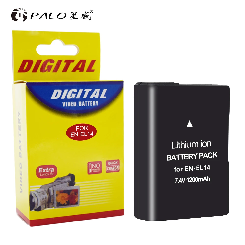 2 шт. EN-EL14A EN-EL14 ENEL14 батареи для камеры+ ЖК-дисплей USB Dual Зарядное устройство для Nikon D3100 D3200 D3300 D3400 D3500 D5600 D5100 D5200 P7000