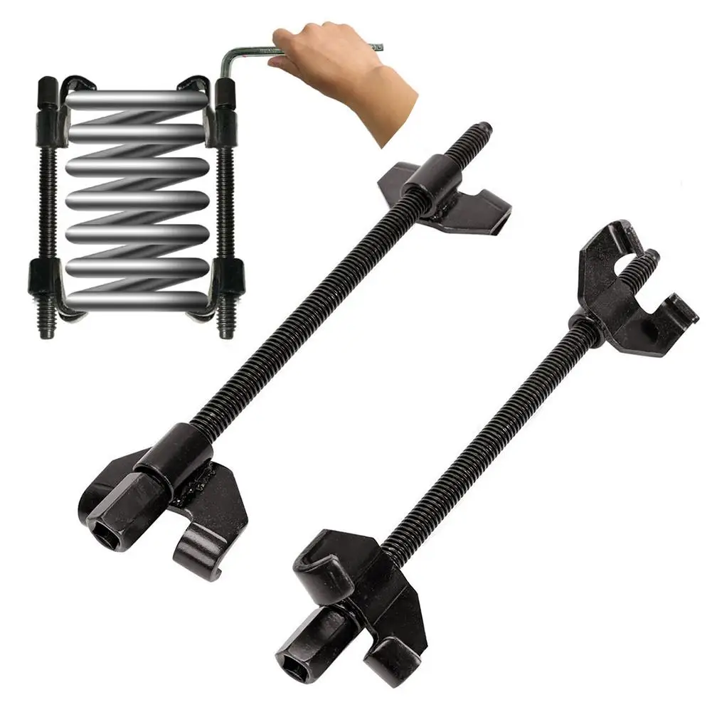 

2PCS 14in Coil Spring Compressor Pillar Replacement Car Spring Unloader Installer Heavy Duty Suspension Clamp Tool