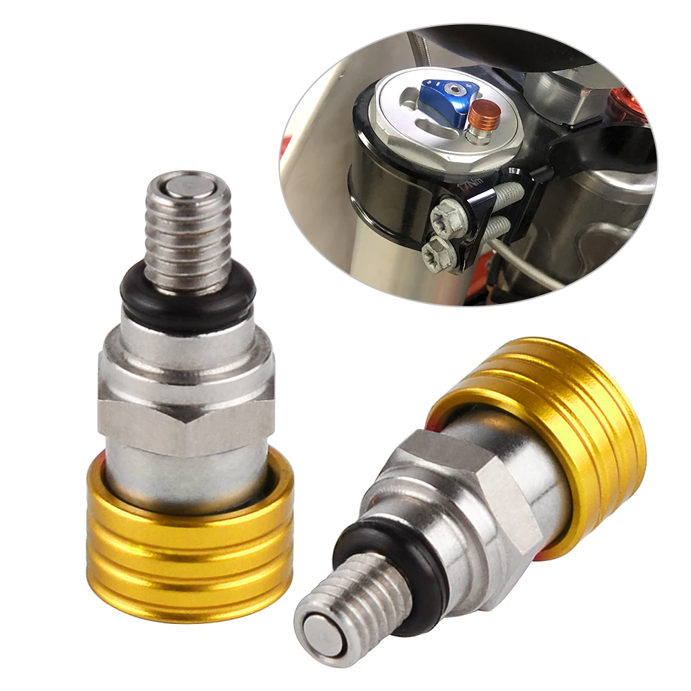 Рельсовый клапан Воздушной вилки M5x0.8 для Suzuki RM65 RM85 RM125 RM250 RMX250 RMX450Z RMZ250 RMZ450 DRZ250 DRZ400