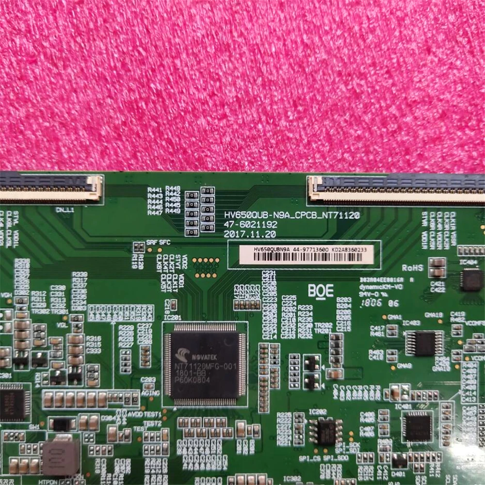 Хороший тест для оригинальной логической платы samsung 47-6021192 HV650QUB-N9A_CPCB_NT71120 UA65NU7000J UA65NU7000JXXZ T-CON