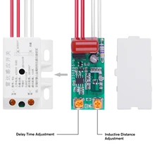 

AC 220V Auto Infrared Sensor Switch 3.8GHz PIR Microwave Radar Human Body Sensor Time Delay Adjustable Sensing Distance Time