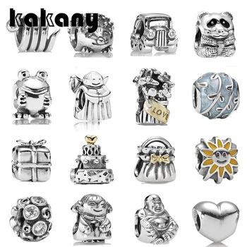 

KAKANY Thai High end Retro Snake Frog Hedgehog Angel Car Gift Cake Panda Beaded Charm Collection Original Limited Edition Style