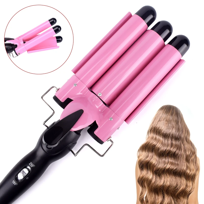 Hair Curling Iron Ceramic Professional Triple Barrel Hair Curler Egg Roll Hair Styling Tools Hair Styler Wand Curler Irons
