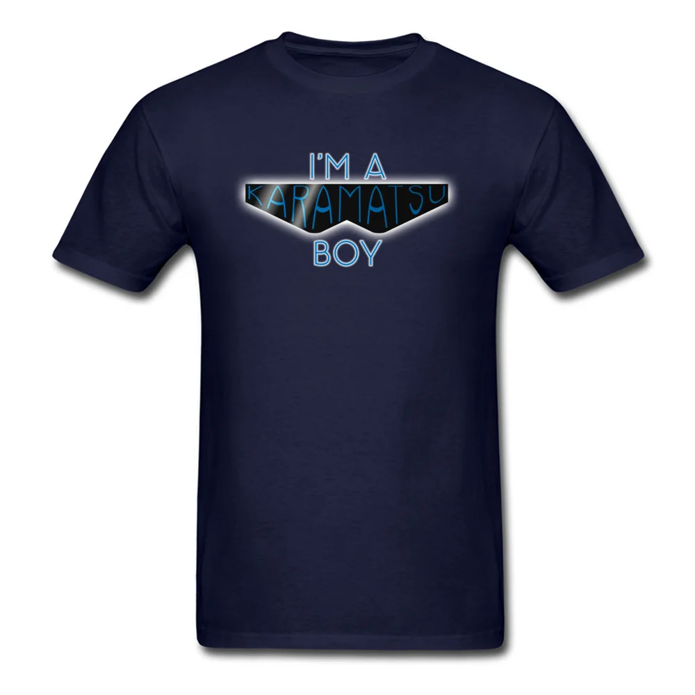 Karamatsu Boy Brand New Short Sleeve Casual T Shirt Pure Cotton Round Neck Men's Tops Tees Printed Tee-Shirts NEW YEAR DAY Karamatsu Boy navy
