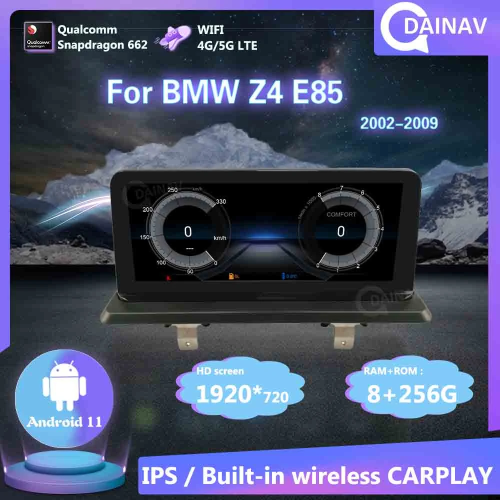 Carplay 256gb 2 Din Android 11 Car Stereo Video Player For Bmw Z4 E85