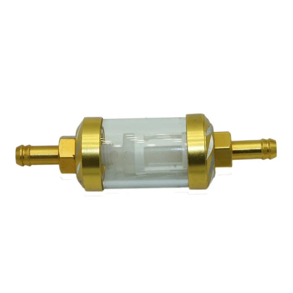 Universal Metal Glass Inline Gas Oil Fuel Filter Thread E-Bro Motorcycle Fuel Filter for Motorcycle ATV