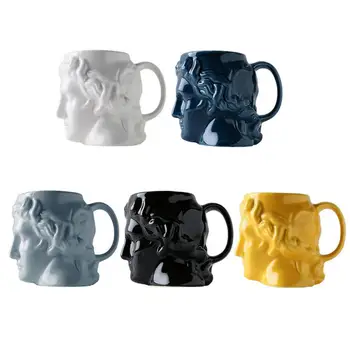 

Ceramic Cup Mug Cup Porcelain Morden Durable Coffee Tea Cup Desktop Decoration Ornament For Office Home Desktop Milk Cup 580ML