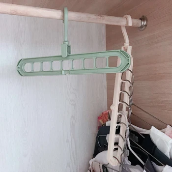 

3pcs Multi-port Circle Hanger 3D Space Saving Magic Clothes Hanger With Hook Cabinet Organizer 360 Rotation clothes hanger