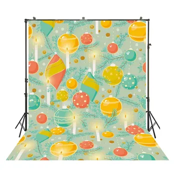 

HuaYi wonderful cartoon colorful Lollipop decoration art fabric backdrops children birthday party photoshoot photography D-8831