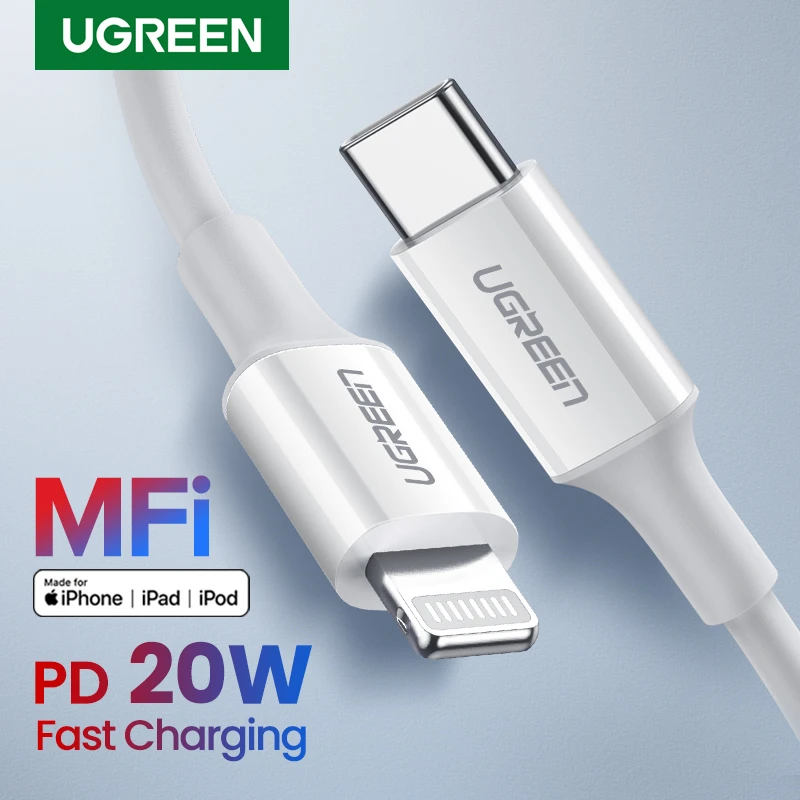 Ugreen Mfi Usb Type C To Lightning Cable For Iphone 12 Mini Pro Max 8 Pd 18w w Fast Usb C Charging Data Cable For Macbook Pro Mobile Phone Cables Aliexpress