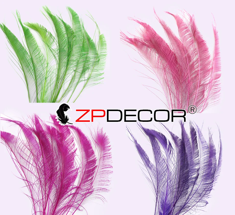Zpdecor 30-35 см Перья павлина для рукоделия Непо