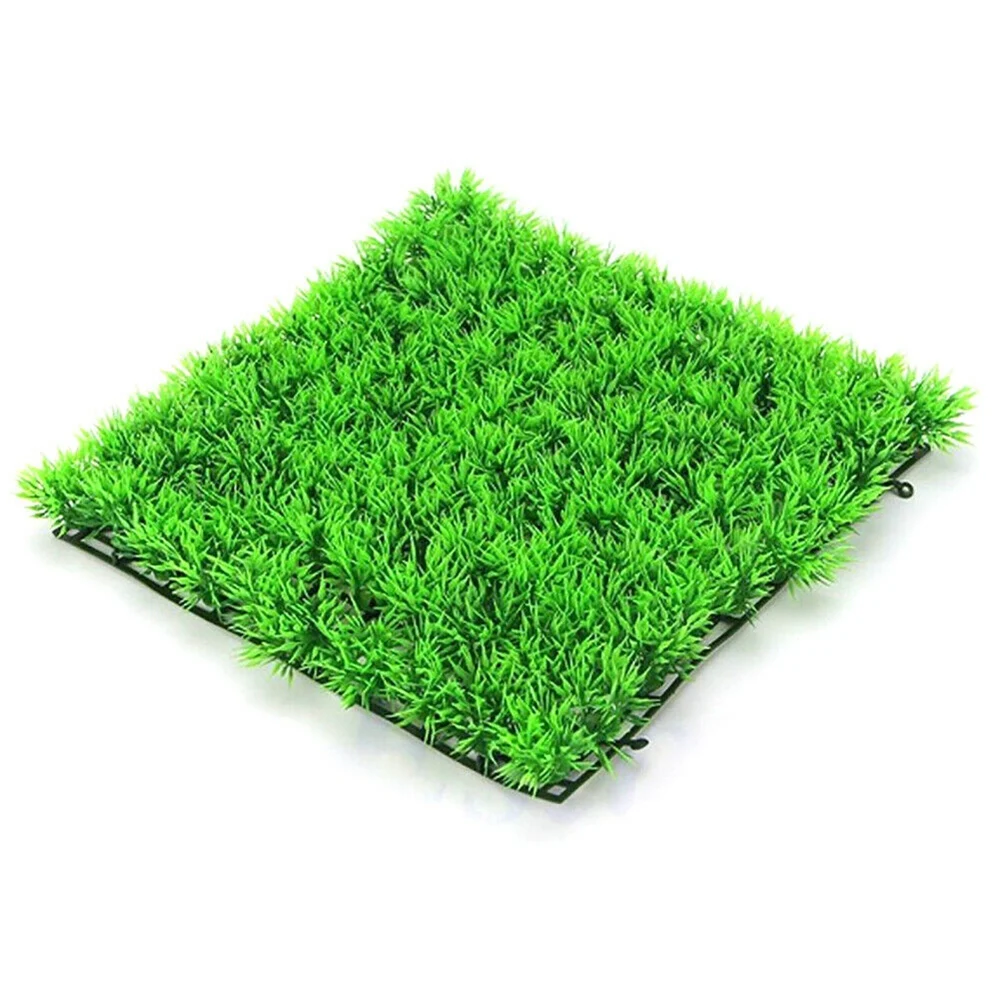 Artificial Green Grass Fake Plastic Plant Aquarium Fish Tank Accessories Decor