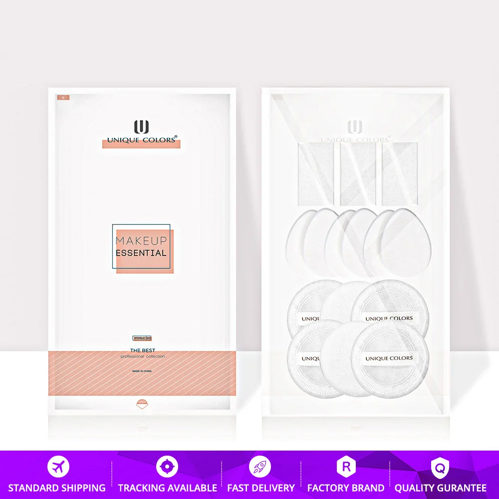 18 шт., Смешанная посылка, хлопковая пуховая основа, губка, рассыпчатая, мерцающая пудра, блестящая пудра для ванны, Колючая термо-пудра, сменная пуховка