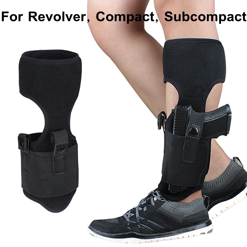 

Universal Tactical Concealed Carry Pistol Pouch Military Ankle Gun Holster for Glock 17 19 22 23 and Revolver Compact Subcompact