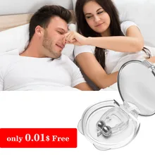 Anti dispositivos de ressonar silicone magnético anti snore clipe de parada transparente dispositivo ronco nariz clipe ferramentas mini confortável dormir