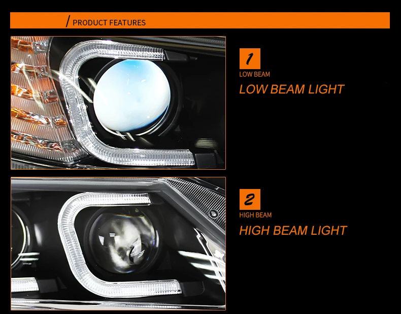 Car Styling Head Lamp case for Toyota Camry Headlights 2012- Headlights Toyota Camry Headlight DRL Double Beam Bi-Xenon HID