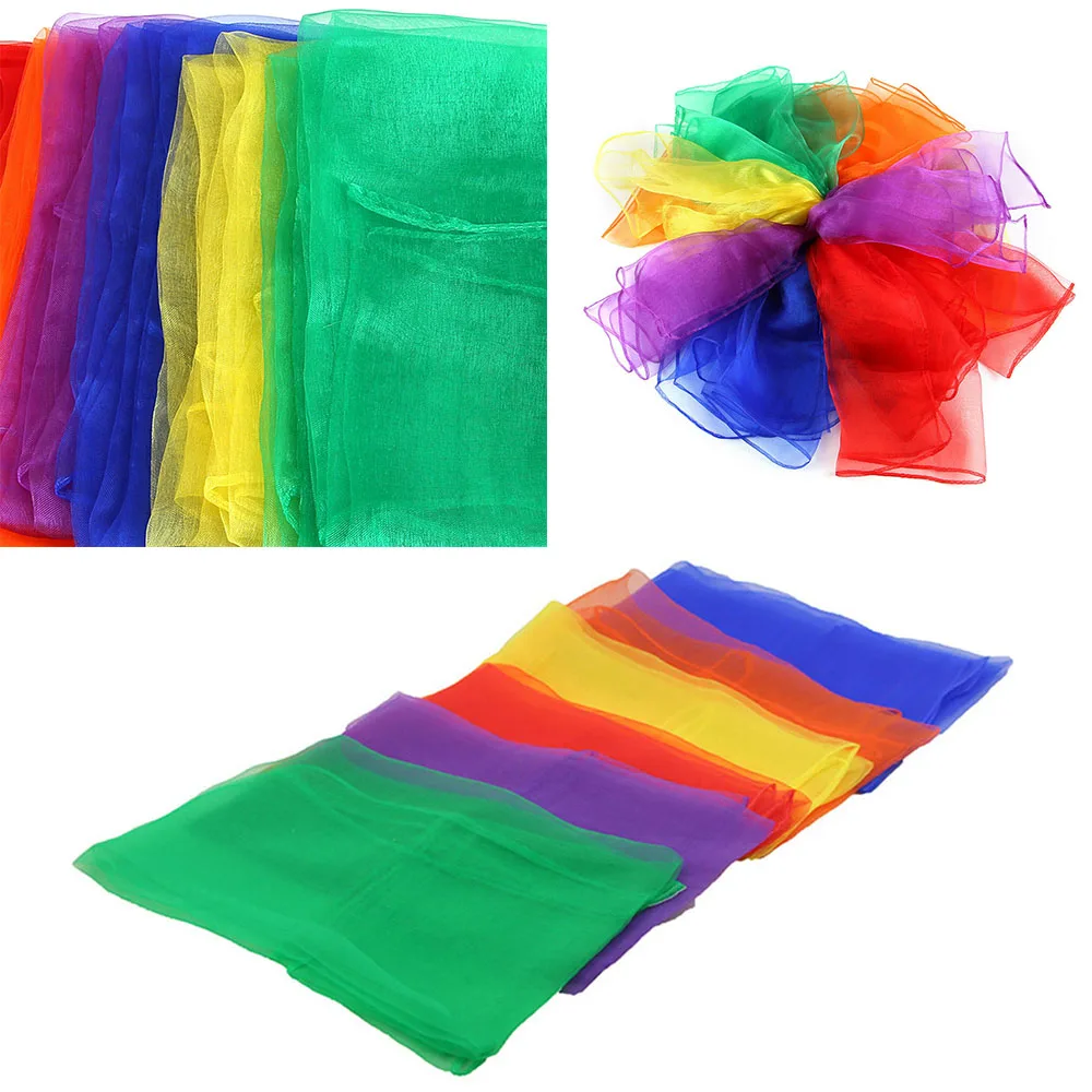 Pack of 12 Pcs Dance Autism Sensory Toy Juggling Scarves Kid Adult Party Gift 