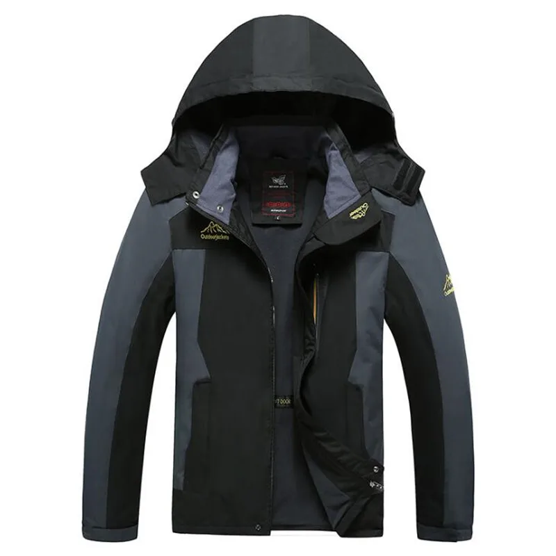 Осенняя мужская уличная водонепроницаемая куртка, походные куртки для кемпинга, охотничьи куртки для альпинизма, Непродуваемые дождевые рыболовные спортивные ветровки L-8XL