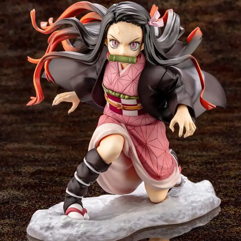 Demon Slayer Kimetsu No Yaiba 1 8 Pvc Kamado Nezuko Action Figure Toys Collection Face Changeable Anime Figures Gifts For Kids Action Figures Aliexpress