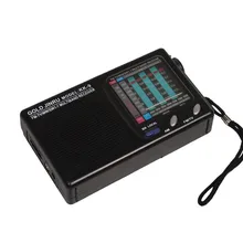 KK-9 Классический Беспроводной AM/FM Высокая чувствительность черный коротковолновой радио полный диапазон портативный моно канал прочный колонки мини дома