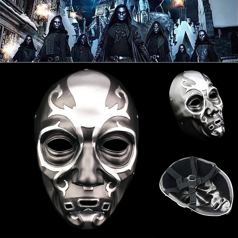 Masquerade Harry Potter Death Eater Mask Lucius Malfoy Resin Cosplay Prop Masks