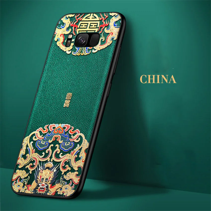 Рельефный кожаный чехол Aixuan 3D для Samsung Galaxy s10 s8 s9 plus/Samsung note 8 9 телефона с китайским